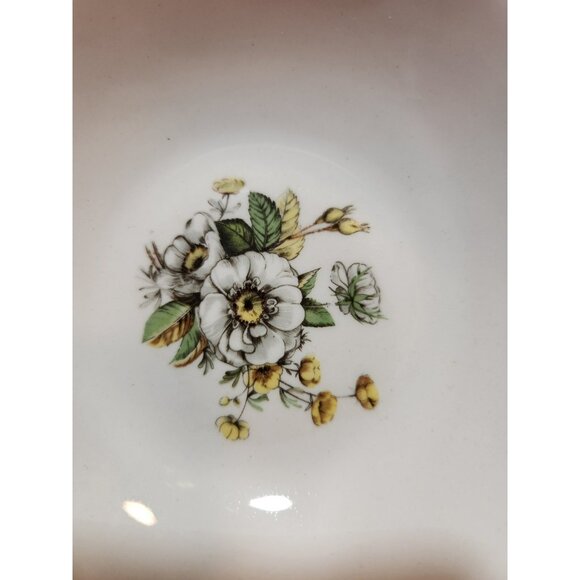 Vintage Royal Tudor 22KT Gold Trim Linda Pattern Bowls Set Of 5 Floral - Picture 11 of 12